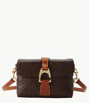 Brown Dooney And Bourke Ostrich Women's Crossbody Bags | 01PZQWEGV