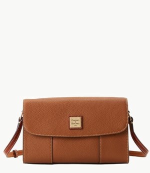 Brown Dooney And Bourke Pebble Grain Casey Women's Crossbody Bags | 85ORYAQMB