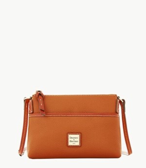 Brown Dooney And Bourke Pebble Grain Ginger Women's Crossbody Bags | 36JFWTHDI