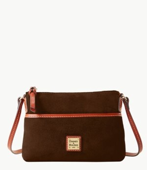 Brown Dooney And Bourke Suede Ginger Women's Crossbody Bags | 72VHXZNQO