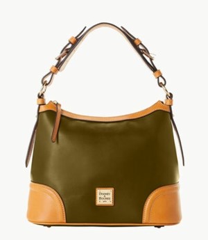 Brown Dooney And Bourke Wexford Leather Women's Hobo Bag | 87JADLNFM