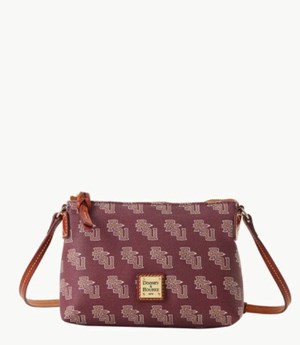 Burgundy Dooney And Bourke NCAA Florida State Women's Crossbody Bags | 03VDXLMTE