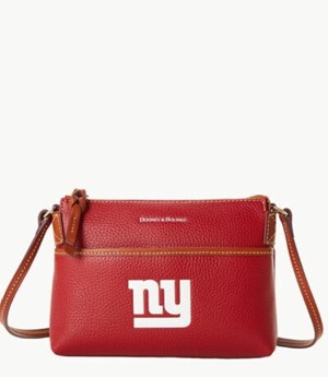 Burgundy Dooney And Bourke NFL Ny Giants Ginger Women's Crossbody Bags | 09WNAVJFI