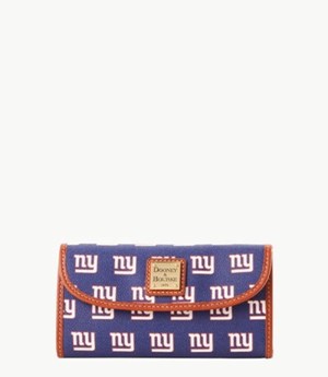 Dark Blue Dooney And Bourke NFL Ny Giants Continental Women's Clutch Bag | 18YCZTFRV