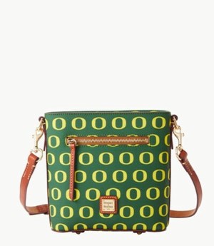 Green Dooney And Bourke NCAA Oregon Small Zip Women's Crossbody Bags | 84WFAKXOD