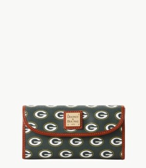 Green Dooney And Bourke NFL Packers Cont Women's Clutch Bag | 51VLPRKSZ