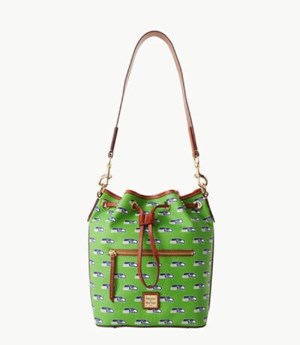 Green Dooney And Bourke NFL Seahawks Women's Shoulder Bags | 97MULZISK