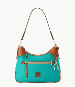 Green Dooney And Bourke Pebble Grain Women's Hobo Bag | 73EWVTGCS