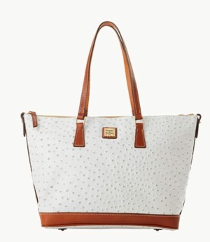 Grey Dooney And Bourke Ostrich Women's Tote Bags | 14QFDBCNE