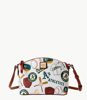 Multicolor Dooney And Bourke MLB Athletics Suki Women's Crossbody Bags | 53QVOLNYG