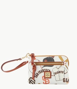 Multicolor Dooney And Bourke MLB Giants Multi Function Zip Around Women's Wristlets | 26DLJOAPQ