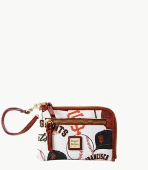 Multicolor Dooney And Bourke MLB Giants Multi Function Zip Around Women's Wristlets | 80HNAMCOK