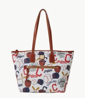 Multicolor Dooney And Bourke MLB Indians Women's Tote Bags | 49CQRBJEZ