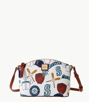 Multicolor Dooney And Bourke MLB Mariners Suki Women's Crossbody Bags | 67HZMNDGI