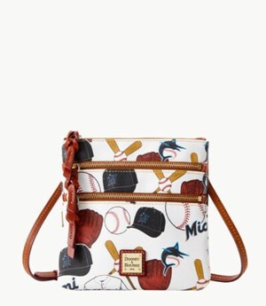 Multicolor Dooney And Bourke MLB Marlins Women's Crossbody Bags | 43KCYSXHM