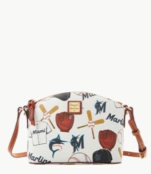 Multicolor Dooney And Bourke MLB Marlins Suki Women's Crossbody Bags | 74GLPRSJI