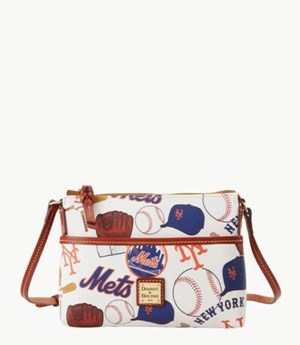 Multicolor Dooney And Bourke MLB Mets Ginger Women's Crossbody Bags | 71XAPELMS