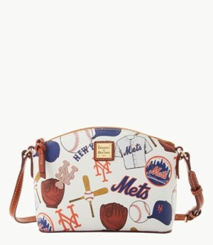 Multicolor Dooney And Bourke MLB Mets Suki Women's Crossbody Bags | 73BDZLSVT