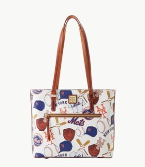 Multicolor Dooney And Bourke MLB Mets Women's Shopper Bag | 16GUMQRLP