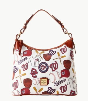 Multicolor Dooney And Bourke MLB Nationals Women's Hobo Bag | 38UZXSTLE