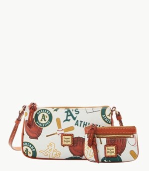 Multicolor Dooney And Bourke MLB Oakland A'S Lexi Women's Crossbody Bags | 14SMNUEYI