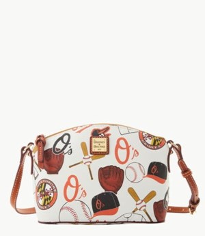 Multicolor Dooney And Bourke MLB Orioles Suki Women's Crossbody Bags | 89RXQHAND