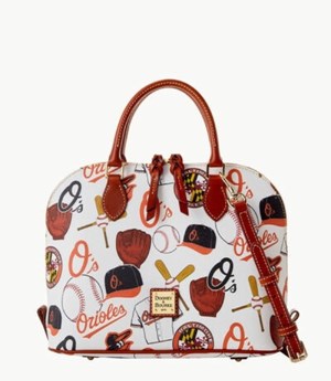 Multicolor Dooney And Bourke MLB Orioles Zip Zip Women's Satchel Bags | 91JRUTBXZ