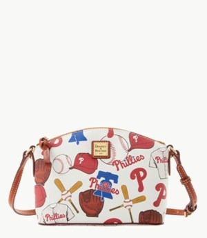 Multicolor Dooney And Bourke MLB Phillies Suki Women's Crossbody Bags | 37GKBVYFX