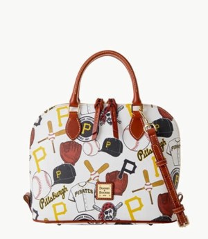 Multicolor Dooney And Bourke MLB Pirates Zip Zip Women's Satchel Bags | 09DVPBCFK