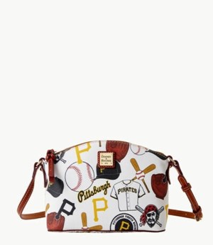 Multicolor Dooney And Bourke MLB Pirates Suki Women's Crossbody Bags | 12XZSMEJP