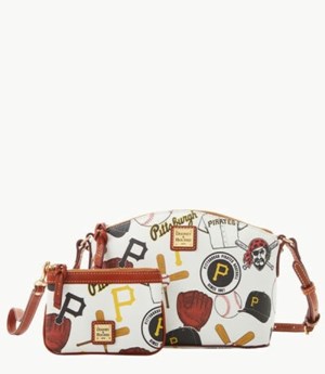 Multicolor Dooney And Bourke MLB Pirates Suki Women's Crossbody Bags | 72IFPCOXM