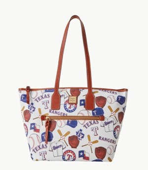 Multicolor Dooney And Bourke MLB Rangers Women's Tote Bags | 59OAFDBVR