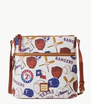 Multicolor Dooney And Bourke MLB Rangers Women's Crossbody Bags | 76PWNQYVL