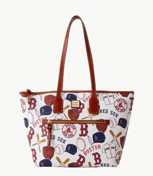 Multicolor Dooney And Bourke MLB Red Sox Women's Tote Bags | 41MAOVYZH