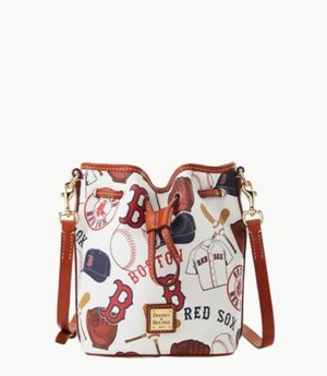 Multicolor Dooney And Bourke MLB Red Sox Small Women's Crossbody Bags | 73UHBFGWA