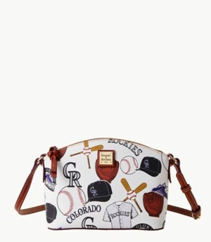 Multicolor Dooney And Bourke MLB Rockies Suki Women's Crossbody Bags | 13VNOUWFJ