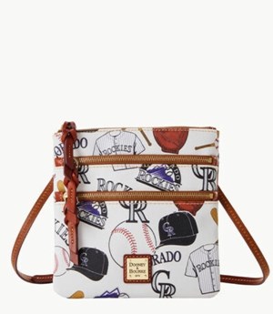 Multicolor Dooney And Bourke MLB Rockies Women's Crossbody Bags | 27RVFHIEO