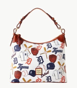 Multicolor Dooney And Bourke MLB Tigers Women's Hobo Bag | 24BKLHWDC