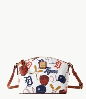 Multicolor Dooney And Bourke MLB Tigers Suki Women's Crossbody Bags | 57UWRBPHZ