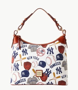 Multicolor Dooney And Bourke MLB Yankees Women's Hobo Bag | 14FHGJEBN