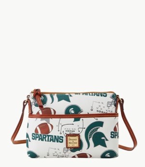 Multicolor Dooney And Bourke NCAA Michigan State Ginger Women's Crossbody Bags | 30VBQIYOZ