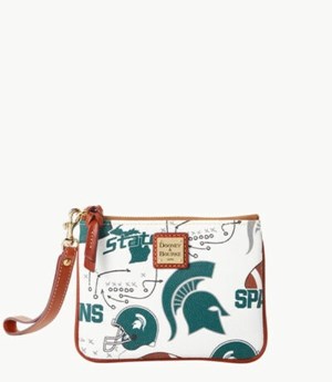 Multicolor Dooney And Bourke NCAA Michigan State Stadium Women's Wristlets | 67SFAUXMZ