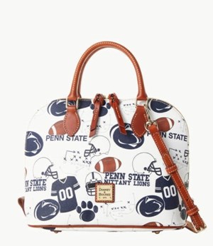 Multicolor Dooney And Bourke NCAA Penn State Zip Zip Women's Satchel Bags | 30JZVPMEA