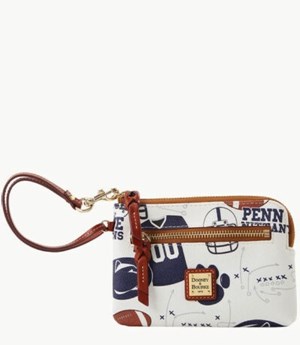 Multicolor Dooney And Bourke NCAA Penn State Zip Around Women's Wristlets | 38EYUNZCI