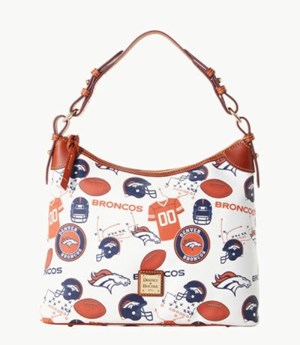 Multicolor Dooney And Bourke NFL Broncos Women's Hobo Bag | 82HEZIPBM