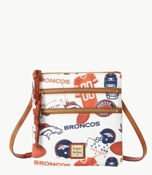 Multicolor Dooney And Bourke NFL Broncos Women's Crossbody Bags | 95MXEVYFQ