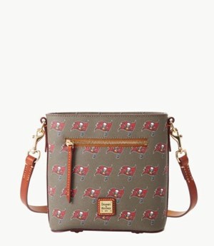 Multicolor Dooney And Bourke NFL Buccaneers Small Zip Women's Crossbody Bags | 84PHEARMZ