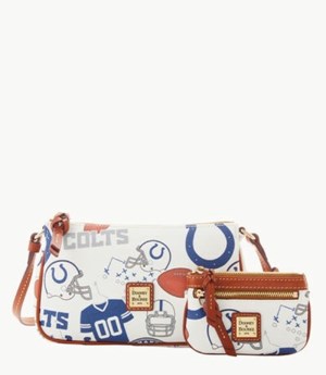 Multicolor Dooney And Bourke NFL Colts Lexi Women's Crossbody Bags | 12WQHJCDP