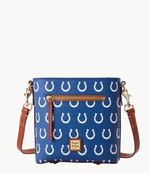 Multicolor Dooney And Bourke NFL Colts Small Zip Women's Crossbody Bags | 39CLIGJRV