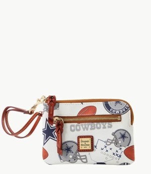 Multicolor Dooney And Bourke NFL Cowboys Zip Around Women's Wristlets | 61ZHRPCQJ